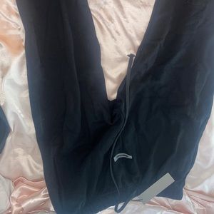black essentials sweatpants